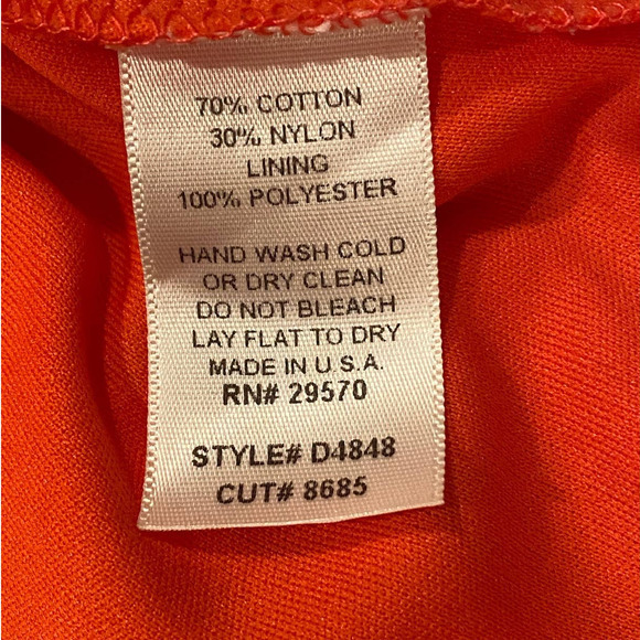 Anthropologie Dress‎ Francesca's Bird Cage Casual Coral Lace Eyelet Sundress - Picture 8 of 8